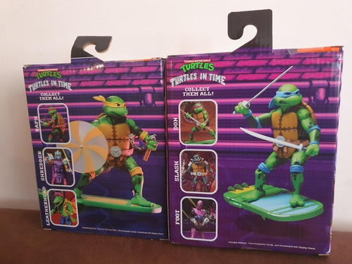 Turtles In Time Neca Tortugas Ninja Combo Leo Y Michelangelo