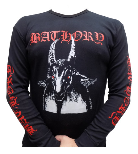 Remera Manga Larga De Bathory Camiseta Rockería Que Sea Rock