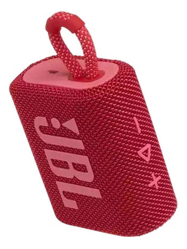 Parlante Jbl Go 3 Speaker Bluetooth Sumergible Color Rojo