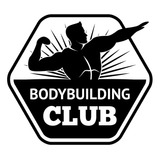 Vinilo Decorativo Gimnasio Bodybuilding Club 54 X 53 Cms