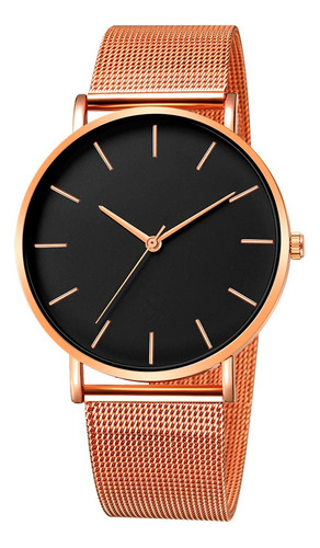 Reloj Metalico Minimalista Clasico Hombre Y Mujer Elegante