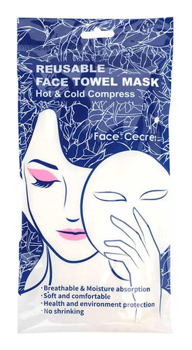 Mascara De Toalla Facial De Compresa Fria Y Caliente Reutili