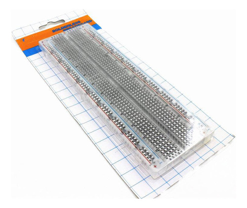 Protoboard Adhesiva Mb102 830 Puntos Transparente 16.5cm X 5