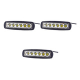 Barra De Luz Led De 18 W, Luz Antiniebla Para Camión Atv, 3