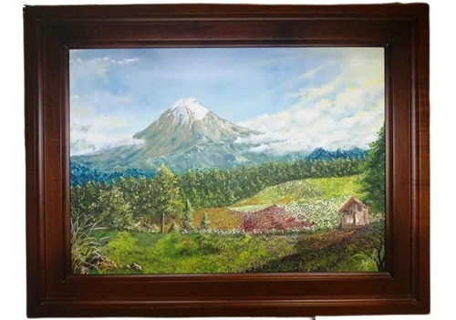 Pintura Óleo Sobre Lienzo, Volcán