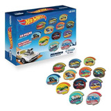 Jogo De Memória Hot Wheels 24 Peças Em Madeira