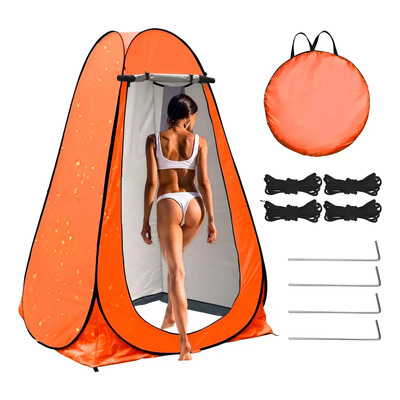 Casa De Campaña Privacidad Baño Portátil Ducha Cambiador Color Naranja | Envío gratis