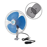 Ventilador Metálico 12v 8 Pulgadas Oscilante Auto + Parasol