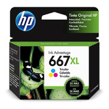 Cartucho Hp 667 Xl Color, 3ym80al