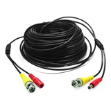  Cable Para Camaras Seguridad Cctv Video Y Poder Bnc 40 Mts