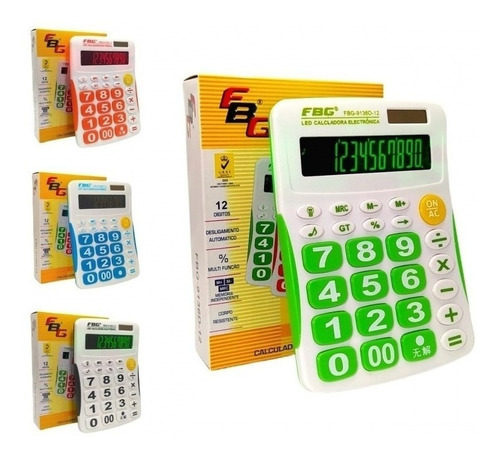 Calculadora Grande  P/ Balcao Da Sua Loja Comercio Fbg-9136d