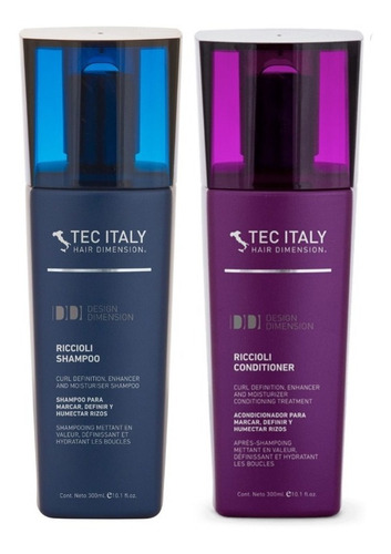 Shampoo+acondicionador Tec Italy Riccioli