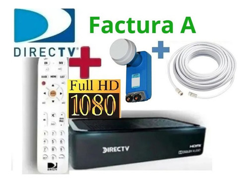 Decodificador Directv Full Hd + Lnb Doble + Cable Coaxil