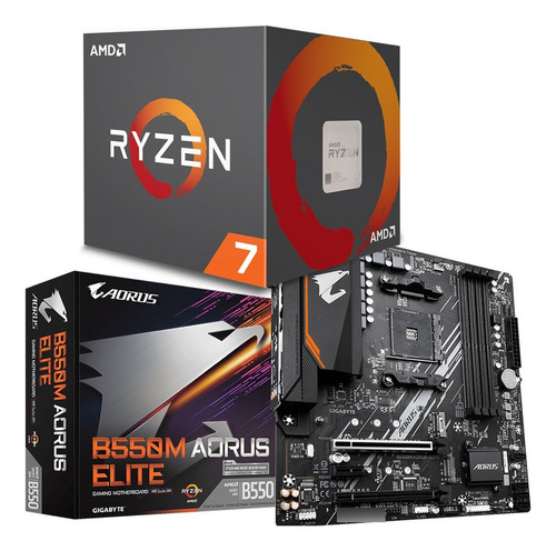 Kit Upgrade Amd Ryzen 7 5800x + Gigabyte B550m Aorus Elite