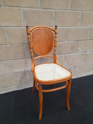 Antigua Silla Thonet Kohn  C/ Sello Pirograbada