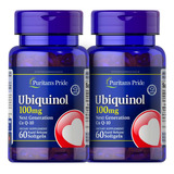 2x Puritans Pride Ubiquinol 100mg 60 Cápsulas