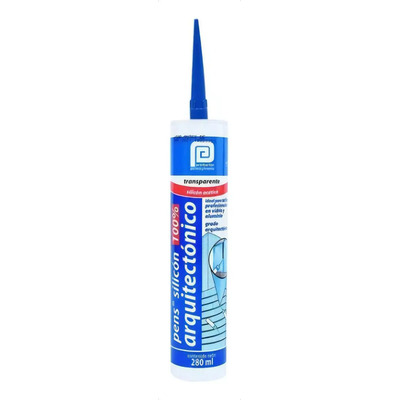 Sellador Silicona Acética Transparente Pennsylvania 280ml Vidrio Aluminio | MercadoLibre