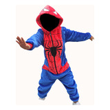 Pijamas Térmicas Spiderman Hombre Araña Enterizas Niños
