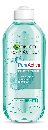 Garnier Skin Naturals Agua Micelar Pureactive Para Piel Gras