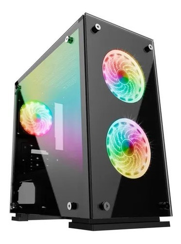 Gabinete Gamemax H605 Ta  Mid Tower C/3 Fans ( Rgb Ou Green)