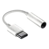 Adaptador Usb-c Auxiliar Audio 3.5mm Celular Tablet Portátil