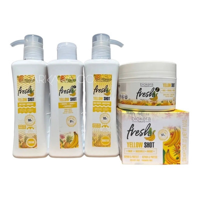 Yellow Shot Shampoo + Mask + Curly Booster + Curly Cream | Envío gratis
