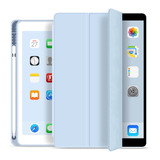 Capa iPad 8a Geração 10.2 Wb Slim Comp. Pencil Azul Claro