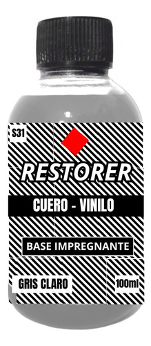 Cuero Liquido - 100ml Gris Claro + Aplicador