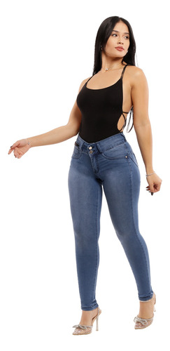 Jeans Pitillo Celeste Je3633c