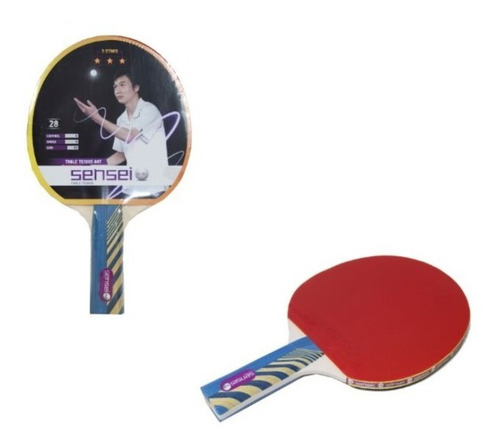 Paleta De Ping Pong Profesional 3 Estrellas Sensei Sin Funda