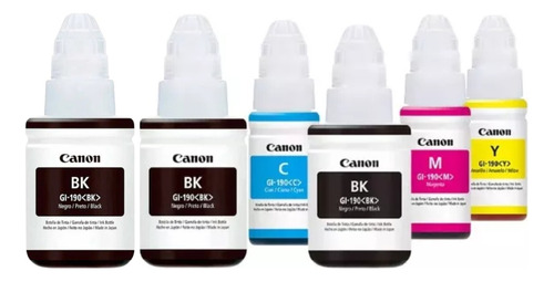 Tinta Canon 190 Kit X6 G1110 G2100 G3100 G2110 G3110 G4110 