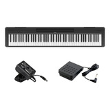 Piano Digital Yamaha P145 + Fonte + Pedal Loja Oficial