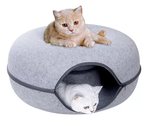 Cama Tipo Túnel Para Felinos, Nido De Rosquillas, Nido