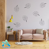 Vinilo Decorativo Para Pared Hojas Monstera Modelo 2