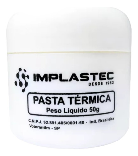 Pasta Térmica Computador Processador/ Cpus - Implastec Pote