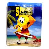 Bob Esponja(un Heroe Fuera Del Agua) Steelbook Blu-ray+dvd 