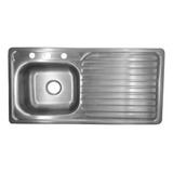 Tarja Para Fregadero Con Escurridor 100cm Acero Inox Cal 22