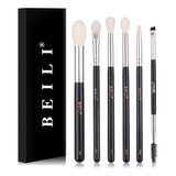 Beili Pinceles De Maquillaje De Ojos 6 Piezas Pinceles De So