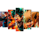 Cuadro Decorativo 5 Piezas My Hero Academia Izuku Katsuki