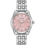 Citizen Ltr Drive Pink Light Dial Fe6080-71x  ... Dcmstore F