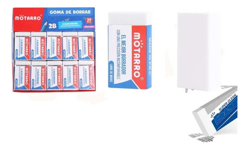 Pack De 30 Unidades De Gomas De Borrar Blancas