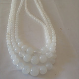 Collar Perlas Blancas Broche Antiguo Con.cristalitos.53cm Ab