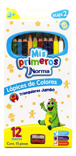 Colores 12 Gigantes Triangulares Norma