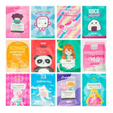 10 Pz Mascarillas Tipo Coreanas Kawaii Hidratante  Antiedad