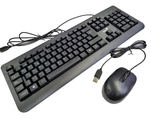 Teclado + Mouse Usb Genius Km-160 Español Negro