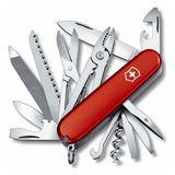 Victorinox Navaja Handyman Roja 24 Funciones Con Pinzas, Rojo