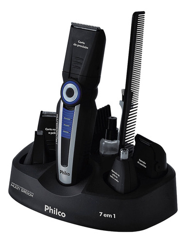 Aparador E Cortador De Pelos Philco Multigroom 7 Em 1