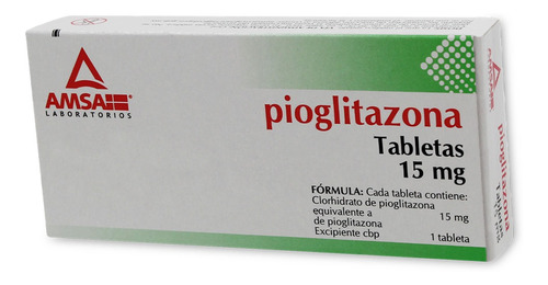 Pioglitazona 7 Tabletas 15mg