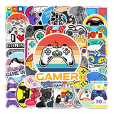 Stickers Calcomanias Gamer, Videos Juegos Pack 50 Unidades.