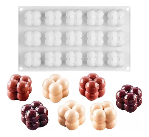 Molde De Silicona Para Jabón De Velas De Chocolate Con Cera